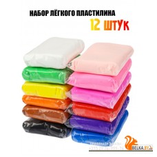 Рыжий Кот/TM "Profit" Набор для детского творчества. Масса для лепки.Лёгкий пластилин.12 цветов (Арт