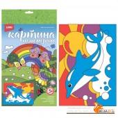 LORI/Ркн-090 Картина по номерам для малышей ВЕСЁЛЫЕ КАРТИНКИ "Радостный дельфин"