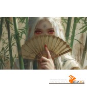 МаньхЛучшП/Кардхолдер. Маньхуа. Принцесса с веером (в форме книжки, 215х65 мм)