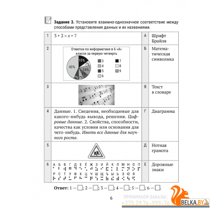Информатика. Рабочая тетрадь для 6 класса (2024) Овчинникова Л.Г ...