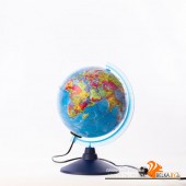 Глобен/Глобус Земли политический рельефный с подсветкой. Диаметр 210мм